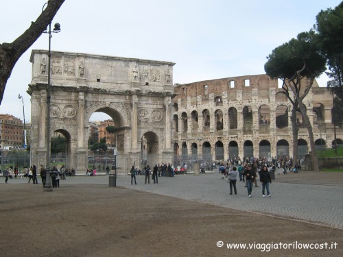 Colosseo Arco di Costantino Roma