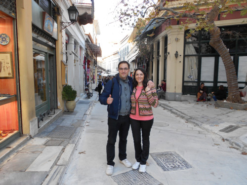 Nicola Spina e Rossella de Gennaro ad Atene