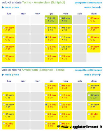 voli low cost per Amsterdam
